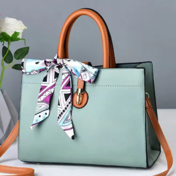 Women’s Vegan Leather Tote Handbag – Large Capacity Waterproof Zipper Carry Bag