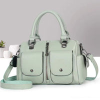 Women’s Vegan Leather Travel Handbag – Extra Large Capacity Zipper Carry Bag