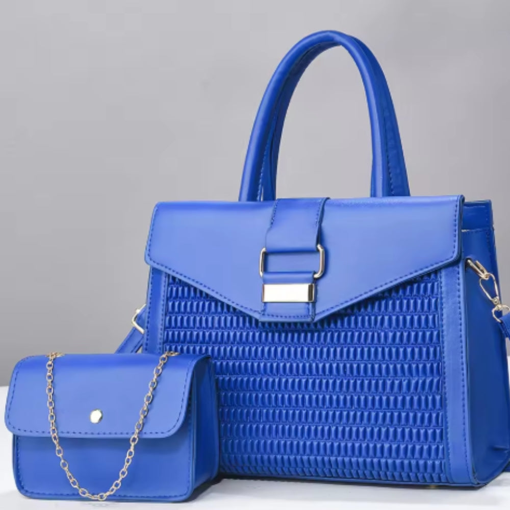 Women’s Vegan Leather Travel Tote Bag – Large Capacity Waterproof Zipper Handbag