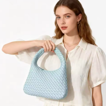 Half Moon Handwork Braided Shoulder Bag Big Veneta