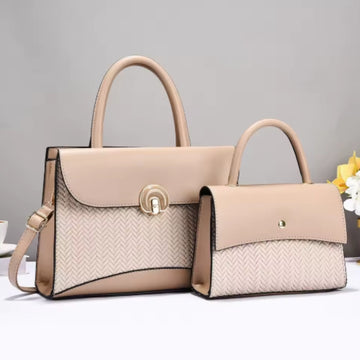 Women’s Vegan Leather Tote Bag – Large Capacity Waterproof Zipper Travel Handbag