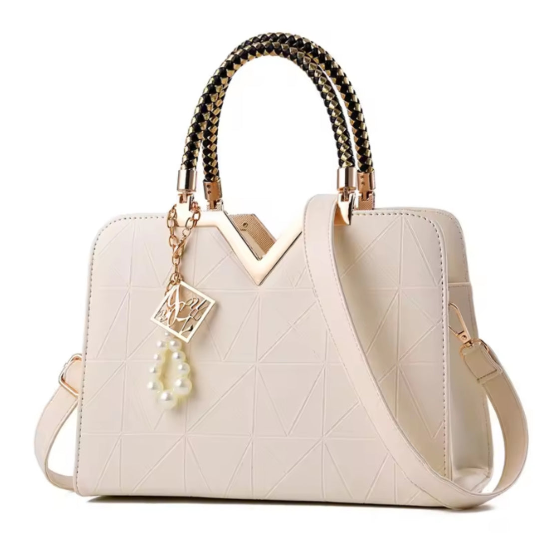 Women’s Vegan Leather Casual Tote Bag – Large Capacity Waterproof Designer Handbag